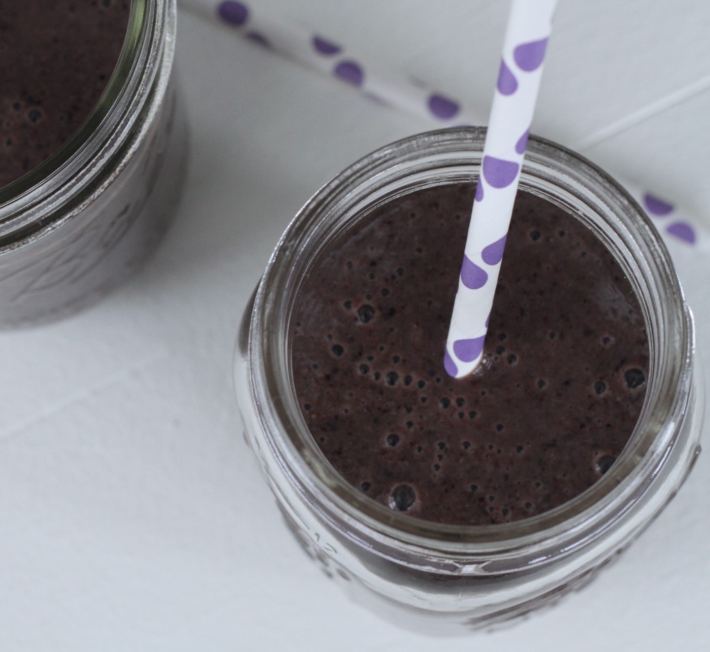 Smokey Smoothie-Blueberries, Bananas, & Spinach - Brittany’s Pantry